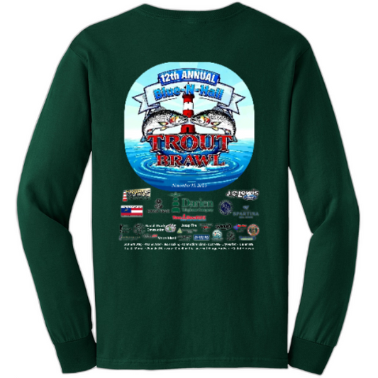 Trout Brawl 2025 Gildan® - Ultra Cotton® 100% US Cotton Long Sleeve T-Shirt. G2400
