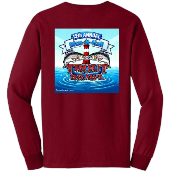 Trout Brawl 2025 Gildan® - Ultra Cotton® 100% US Cotton Long Sleeve T-Shirt.  G2400