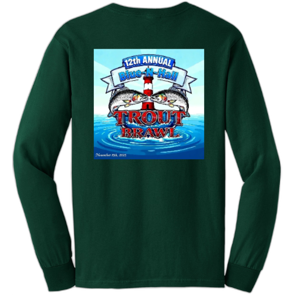 Trout Brawl 2025 Gildan® - Ultra Cotton® 100% US Cotton Long Sleeve T-Shirt.  G2400